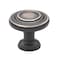 Gliderite Hardware 1-1/4 in. Oil Rubbed Bronze Rippled Cabinet Knob, 5PK 5415-ORB-5 - alternate 1